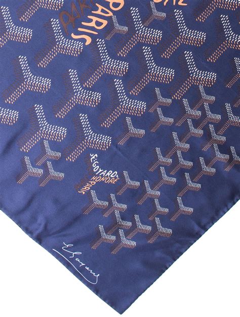 goyard head wrap|goyard silk scarf.